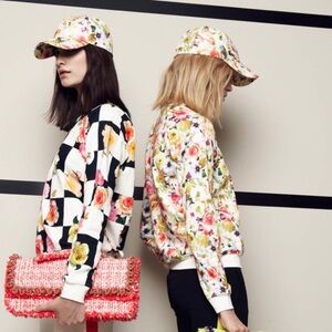 MSGM Vintage Floral Women's Crew neck long sleeve Blouse